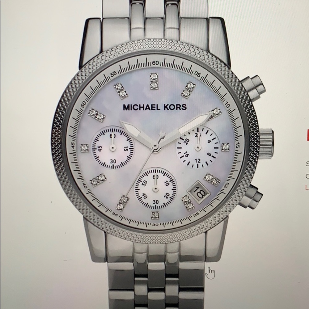 Michael Kors MK5020 Ladies Ritz Silver Watch